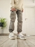 jogger french - cargo - gabardina risptop premium - ( gris claro ) - comprar online