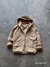 campera joel - gabardina - piel en todo su interior - regular - ( camel ) - puntoaparte