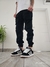 jogger ibiza - de gabardina -doble bolsillo - mom ( negro )