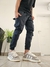 jogger cargo counter - gabardina - regular - ( negro ) - comprar online