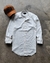 camisa cuello mao egipto - de lino - ( blanca )