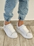 zapatillas mc queen - cuero pu - con refelx ( blancas )