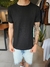 remera lotus - algodon con lycra - regular ( negra ) en internet