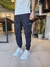jogger cargo calcuta - gabardina importada - cintura elastica con boton ( negro ) - comprar online