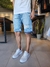 bermuda key - de jeans - rigida - mom - comprar online