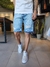 bermuda key - de jeans - rigida - mom