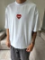 remera chaos - oversize - importada - estampa premium - ( blanca ) - comprar online