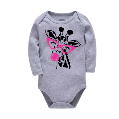 Body gris manga larga jirafa