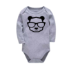 Body gris manga larga panda hipster