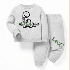 Conjunto Friza Gris Roarable