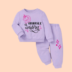 Conjunto Friza Lila Unicorn