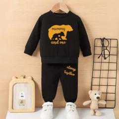 Conjunto Friza Negro Mommy and me