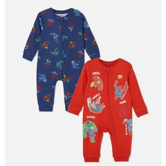 pack 2 pijamas marvel