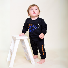 Conjunto Friza Negro Space Adventure