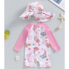 Traje de Baño Sirena + Gorro - comprar online