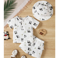 Trío algodón Diseño Panda