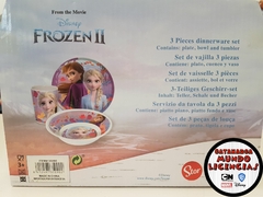 Set Melamina Frozen sublimado (Plato + Vaso + Bowl) - comprar online