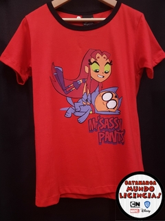 Remera Niña Starfire - Jovenes Titanes en Acción!