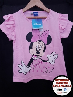 Remera con Volados Minnie - Rosa