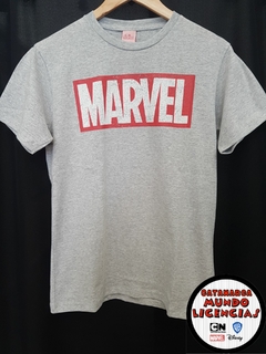 Remera Adulto Marvel - Gris