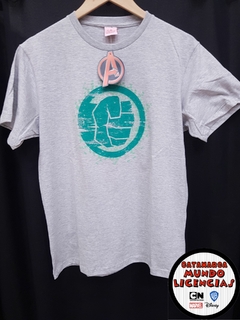 Remera Adulto Hulk - Gris