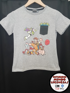 Remera Niño Toy Story 4 Gris