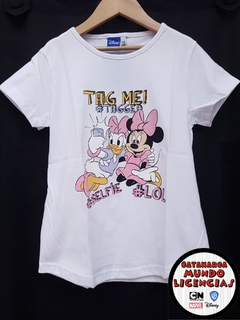 Remera Niña Minnie y Daisy - Tag Me! - Blanca