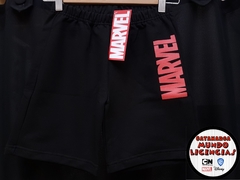 Bermuda Niño Marvel Logo - Negro