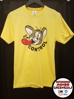 Remera Adulto Jerry - Out of Control - Tom y Jerry