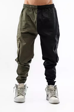 Jogger VS Cargo Green & Black - JC-9618 - Wills Vieja Escuela