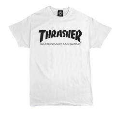 Remera Unisex Thrasher SkateMag Blanca