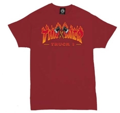 Remera Thrasher Alley-Cat Bordó