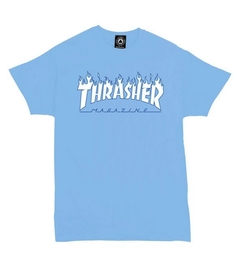 Remera Unisex Thrasher Sky Flame