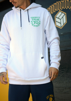 Hoodie Frisa Cmmnty Talk To Strangers - comprar online