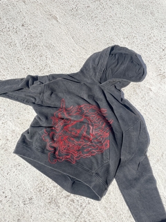 Hoodie Boxy Fit Rituals Hannya Stone Wash