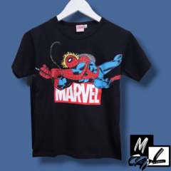 Remera Niño Spider-Man - Marvel - Negra