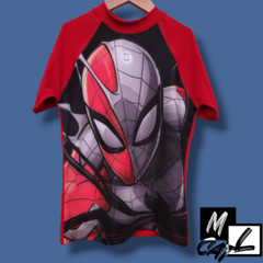 Remera UV Spider-Man Symbiote Roja/Gris