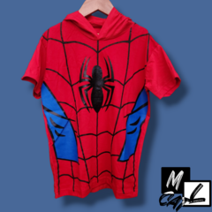 Remera c/Capucha Spider-Man disfraz