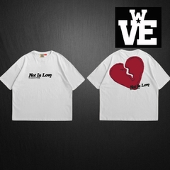 Remera Boxy TEOD Not in Love - Blanca