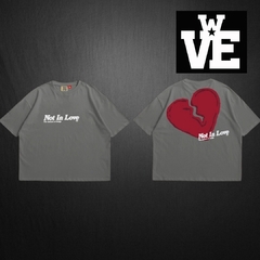 Remera Boxy TEOD Not in Love - Gris