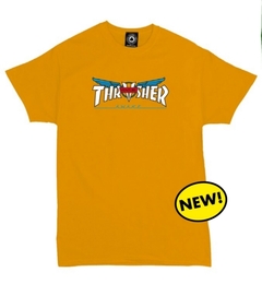 Remera Unisex Thrasher Venture Amarillo