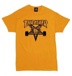 Remera Unisex Thrasher Skategoat Naranja