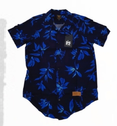 Camisa Hawaiana VS Blue Flowers