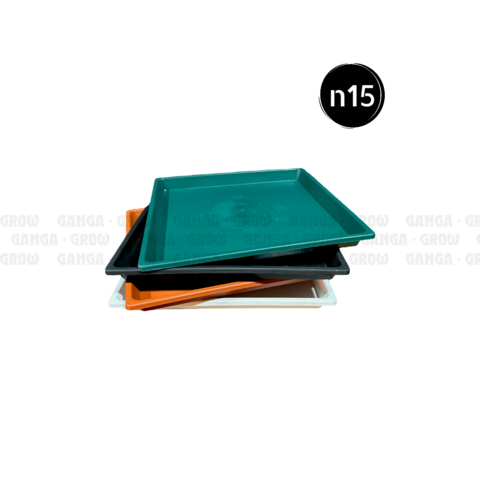 MATRI - Plato Cuadrado Plastico 15x15cm