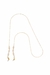 Cordão Óculos Julia Pérola Natural Arroz Branca 7x8mm