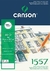 BLOCK CANSON 1557 A4 PEGADO 180 GRS. X30 HOJAS.