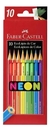 LAPICES DE COLORES FABER CASTELL NEON X 10 COLORES - comprar online