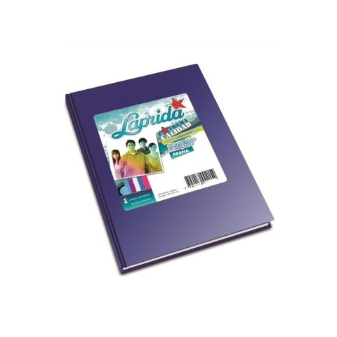 CUADERNO LAPRIDA ESCOLAR FORRADO AZUL LISO X48 HOJAS.