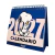 CALENDARIO MOOVING 2027 P/ESCRITORIO SNOOPY 16,5 X 16 CM. (1421134)