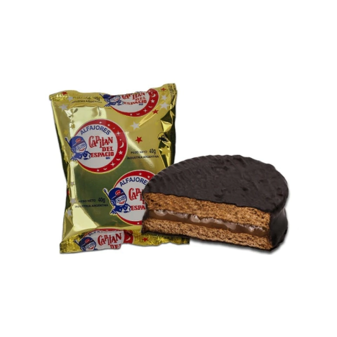 Alfajor Capitan del Espacio Simple Negro x 6 unidades